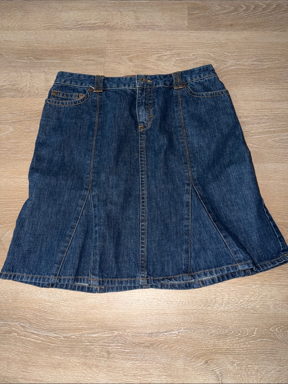 Tommy Hilfiger Dark Blue Denim A-Line Skirt